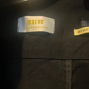 Maeve Black Zippered Jumpsuit